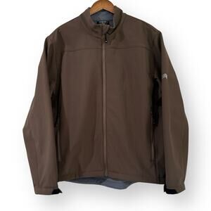 NEW Solaris Jacket Men’s Size Large Brown Full Zip Fleece Lined Pockets